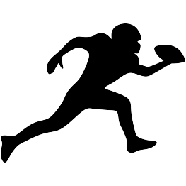 263x262 Football Player Silhouette Free Svg Crafts