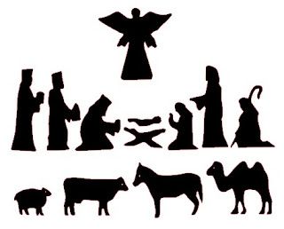 320x258 Free Nativity Silhouettes For Shadow Puppets. Christmas Time