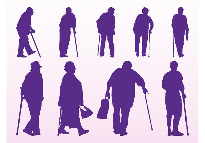 700x490 Elderly People Silhouettes