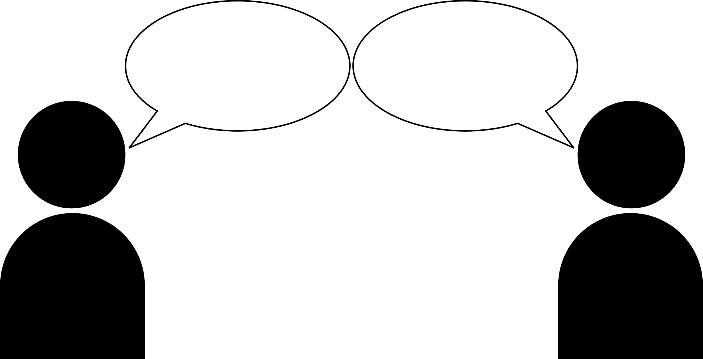 2400x1227 Free Clipart People Talking