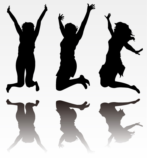 504x557 People Beat Silhouette Vector Material Free Vector 4vector