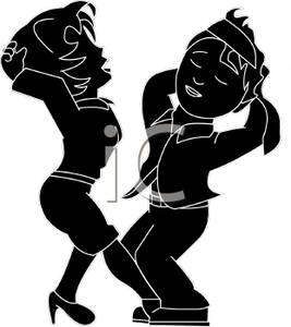 267x300 Silhouette Of Two People Dancing