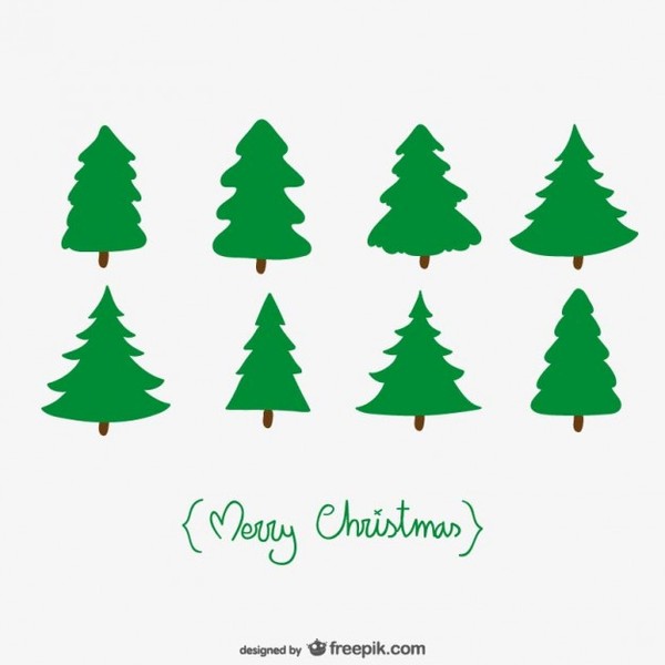 Free Pine Tree Silhouette Vector