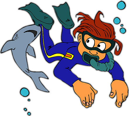 441x394 Free Scuba Clipart