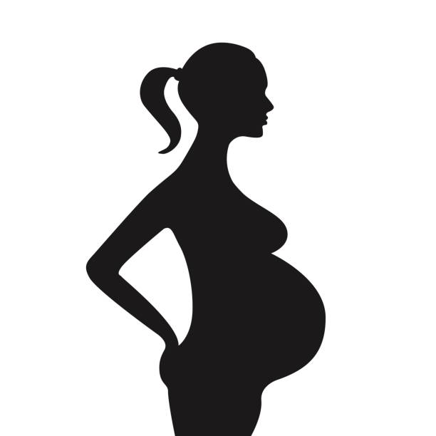 Free Pregnant Silhouette Clip Art at GetDrawings | Free download
