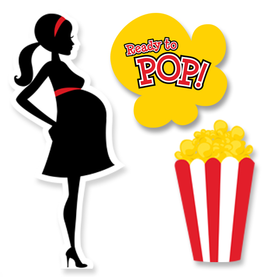 540x540 Ready To Pop Pregnant Clipart