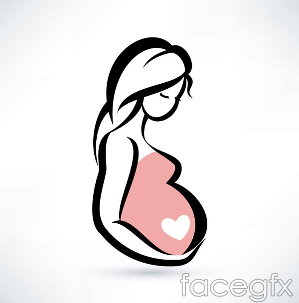 600x608 Sad Clipart Pregnant Woman 3867341
