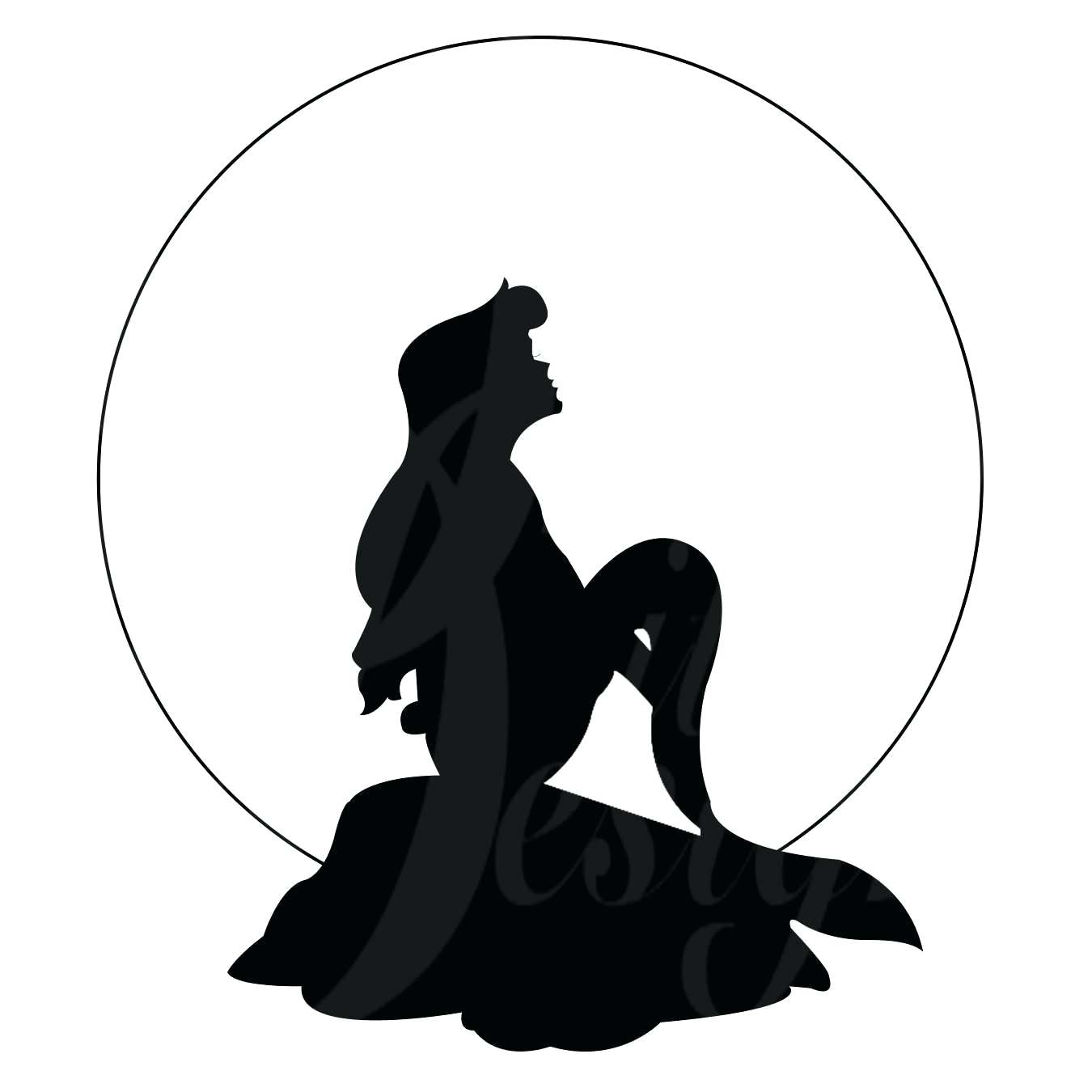 1350x1350 Barbie Silhouette Template