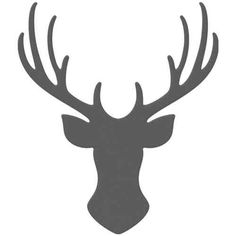 236x236 Diy Gold Foil Deer Head Silhouette Deer Head Silhouette, Free