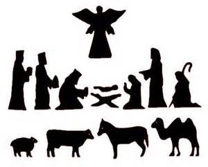 300x241 Christmas Manger Scene Silhouette