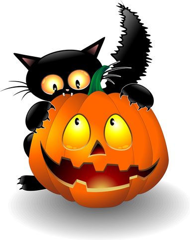 382x482 Halloween Scary Pumpkins Silhouette Clip Free Vector Download