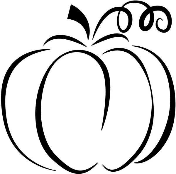 600x593 Pumpkin Silhouette Free Vector In Adobe Illustrator Ai ( Ai