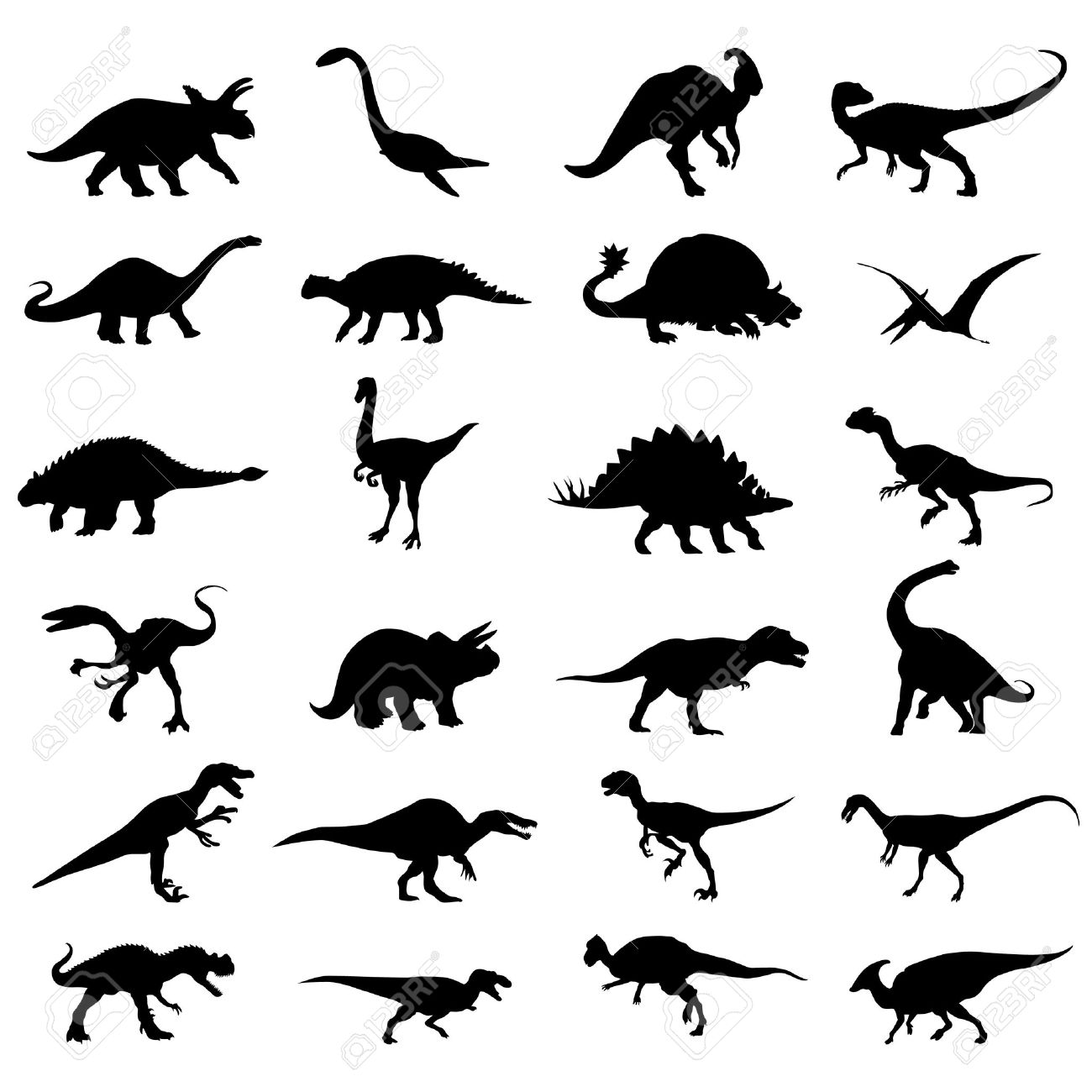 1300x1300 Free Dinosaur Silhouette Clipart