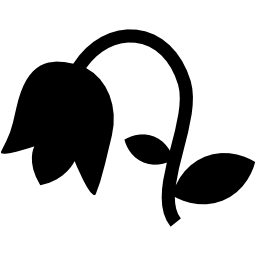 256x256 Hanging Flower Silhouette Shape Pngicoicns Free Icon Download