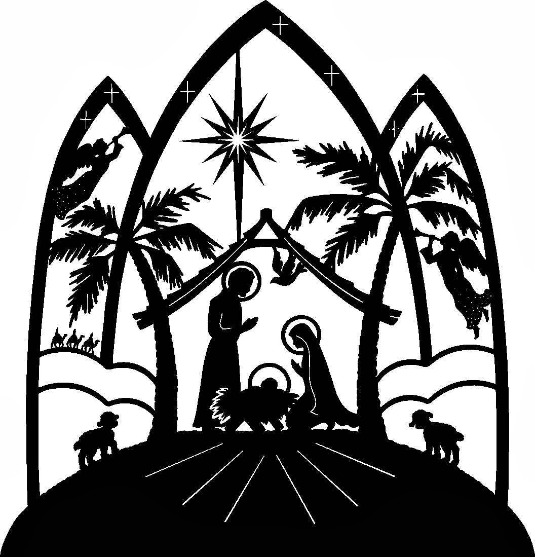 1056x1099 Free Nativity Clipart Silhouette Clipart Panda