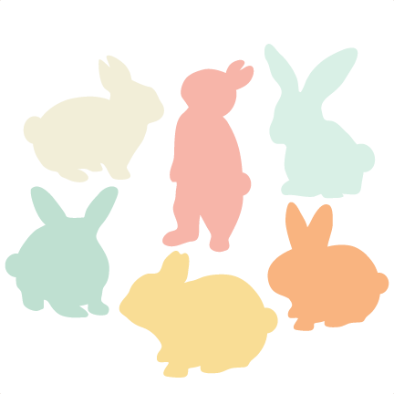 432x432 Miss Kate Cutables Freebie Of The Day (32415). Bunny Silhouette