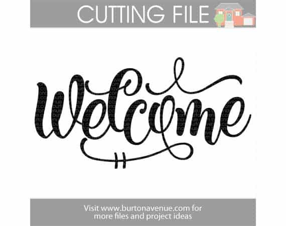 570x450 How To Stencil A Door Mat Cricut, Silhouettes And Filing