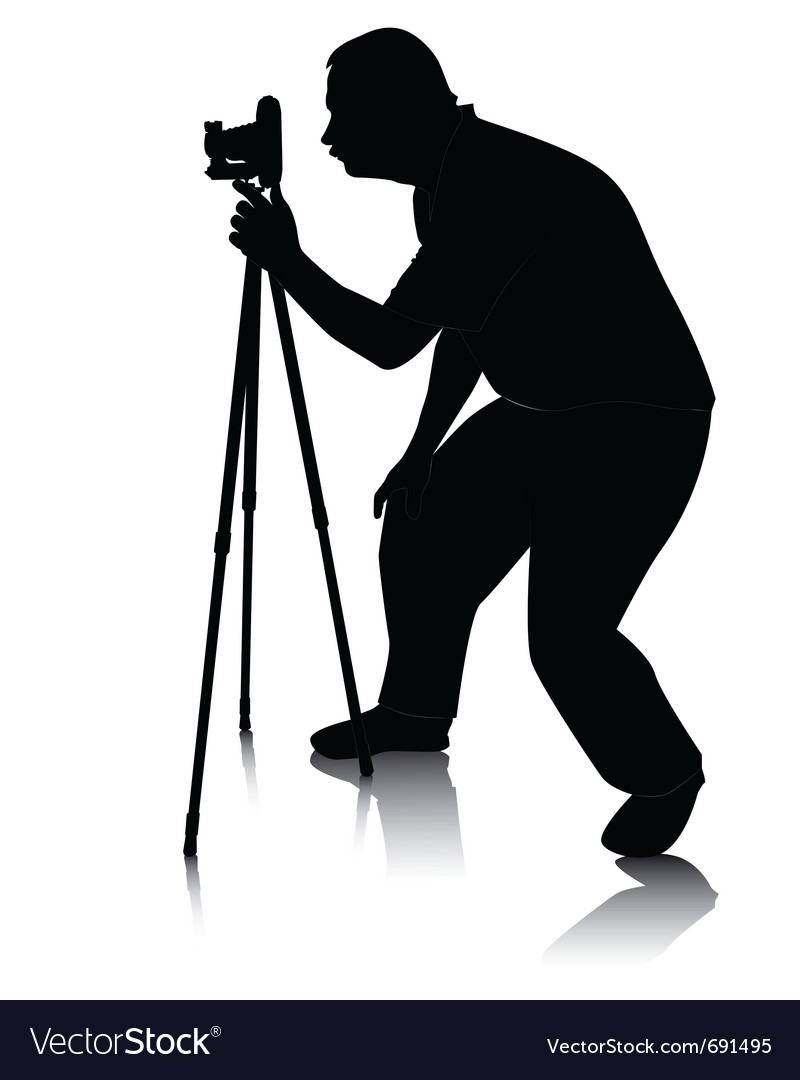 800x1080 Photographer Silhouette Vector Free