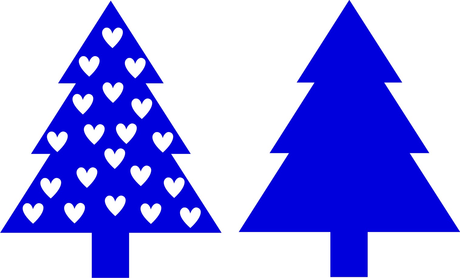 1515x918 Free Xmas Tree Silhouette, Hanslodge Clip Art Collection
