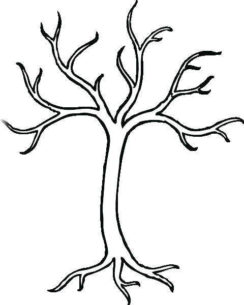 480x600 Leafless Tree Silhouette To Paint In The Bathroom And Put Hooks