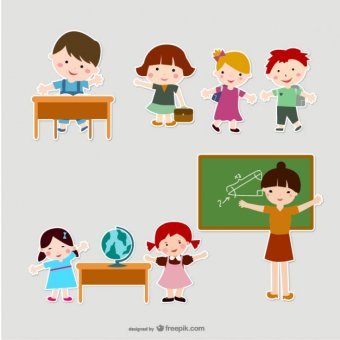 340x340 Free Vector Children, Kids, Teens Silhouettes 123freevectors