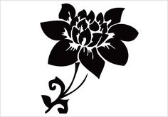 236x165 Flower Silhouette Vector (16) Stencils Flower