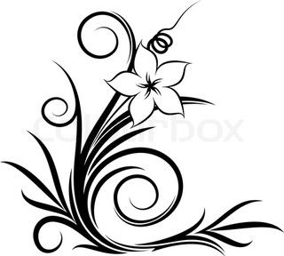 320x288 Flower Swirl Swirls Stenciling, Flower And Silhouettes