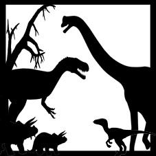 227x227 Free Dinosaur Silhouette Vector Clipart Free Vector Graphics