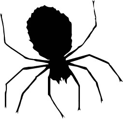 254x246 Spider Silhouette Clipart