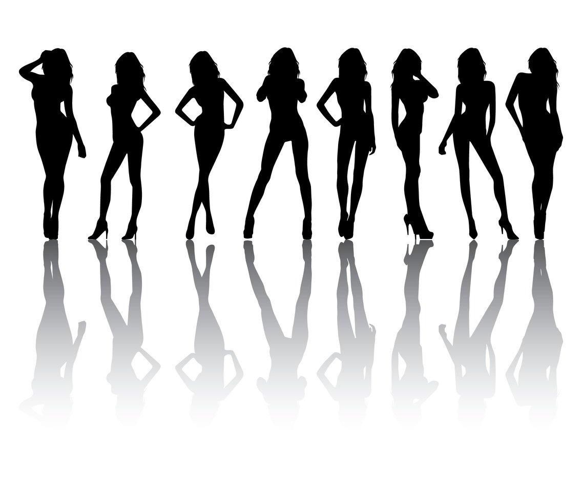 1136x936 Free Woman Model Silhouette Vector Art Amp Graphics