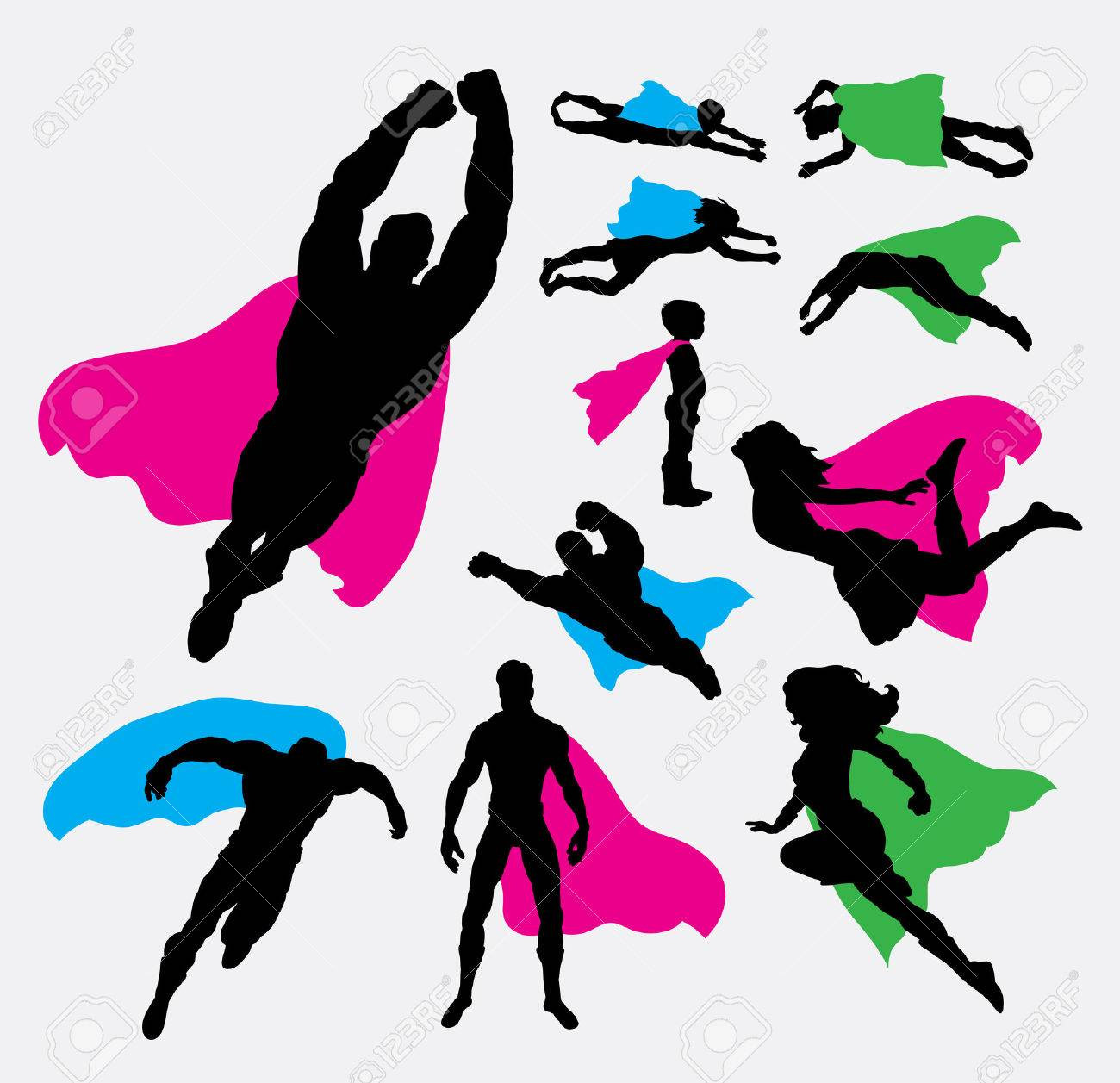 1300x1257 Superhero Woman Silhouette Royalty Free Vector Image Outstanding