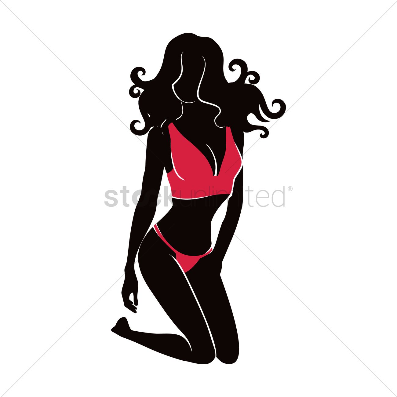 1300x1300 Free Hot Woman Silhouette Vector Image