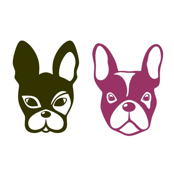 600x600 French Bulldog Cuttable Design Cut File. Vector, Clipart, Digital