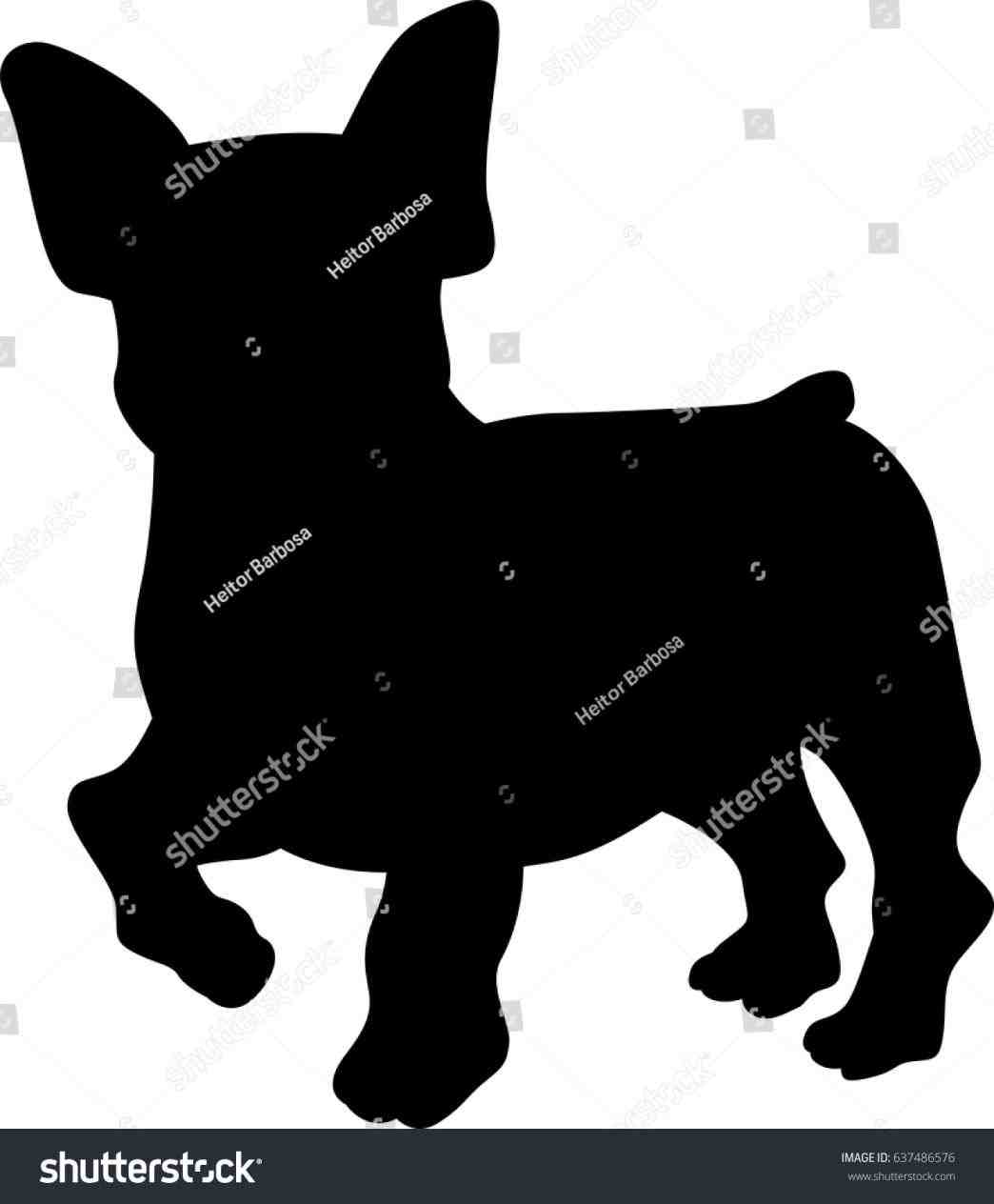 1044x1264 French Bulldog Shepherd Vector Image Silhouette Stock Shutterstock
