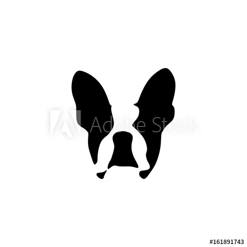 500x500 French Bulldog Vector Illustration