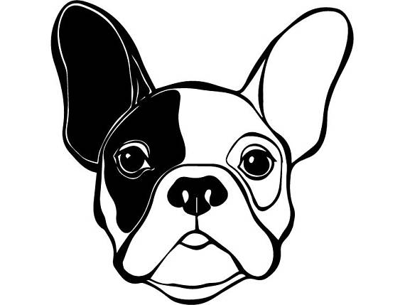 Download French Bulldog Silhouette Vector at GetDrawings.com | Free ...