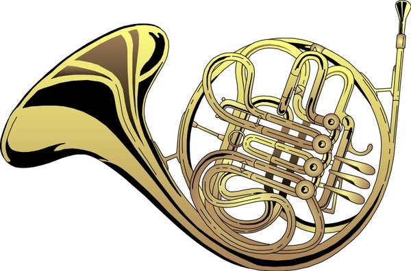 600x396 French Horn Free Vector In Open Office Drawing Svg ( Svg ) Vector