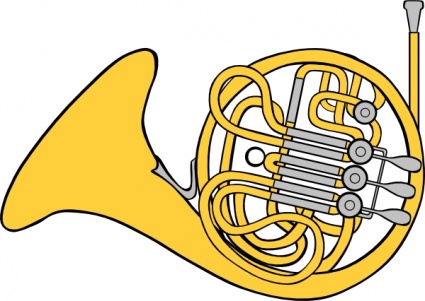 425x301 French Horn Clip Art Vector, Free Vector Graphics
