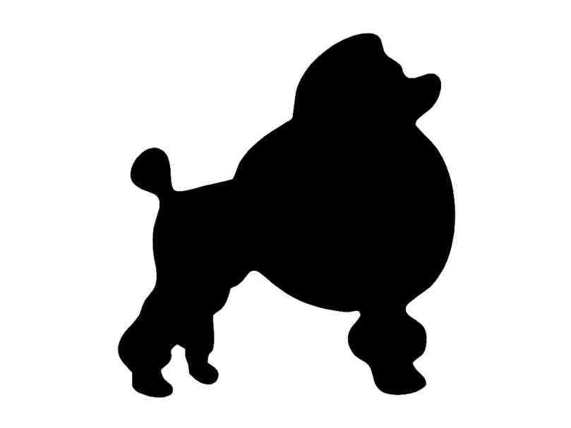809x607 Poodle Silhouette For Poodle Skirt Animalsee.club