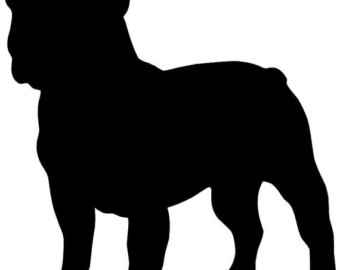 340x270 Bulldog Clipart Silhouette