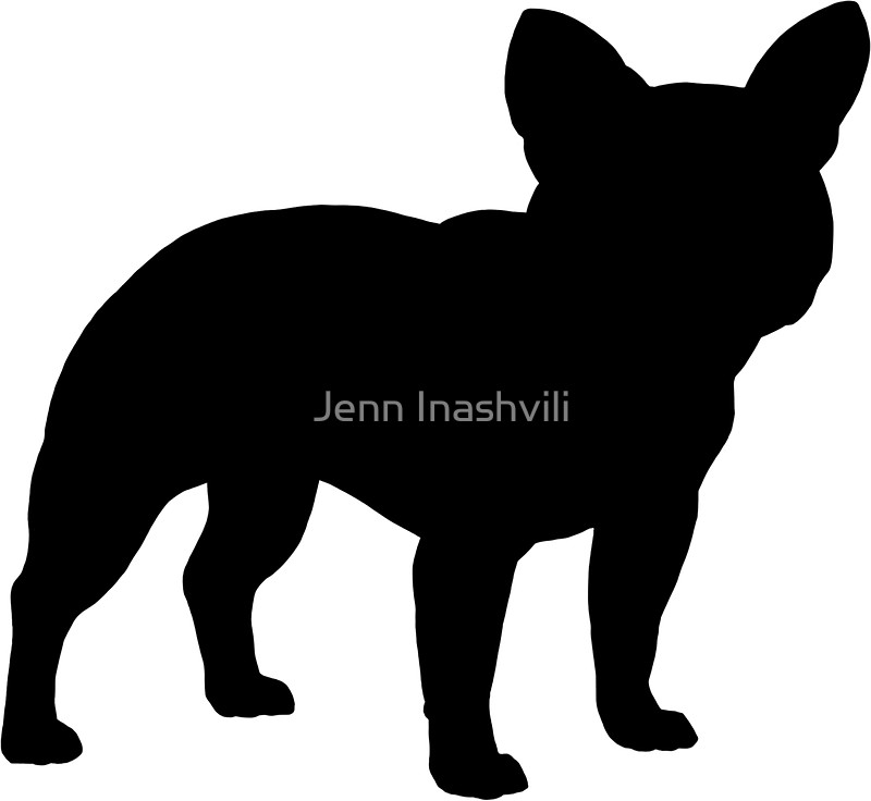 800x736 French Bulldog Silhouette(S) Stickers By Jenn Inashvili Redbubble