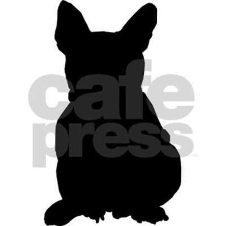 460x460 French Bulldog Silhouette Postcards (Package Of 8) By Showyourshirt