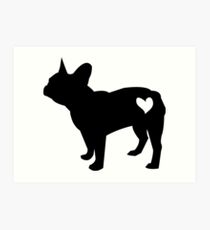 210x230 Frenchie Silhouette Wall Art Redbubble