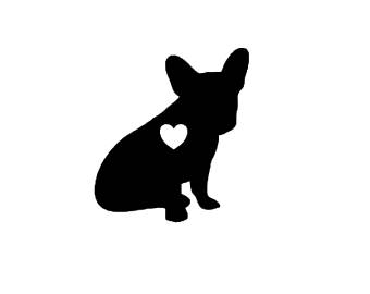 Frenchie Silhouette at GetDrawings | Free download