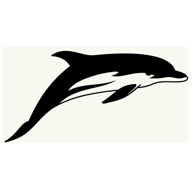 640x640 Car Styling Novelty Dolphin Silhouette Jdm Sticker Car Window