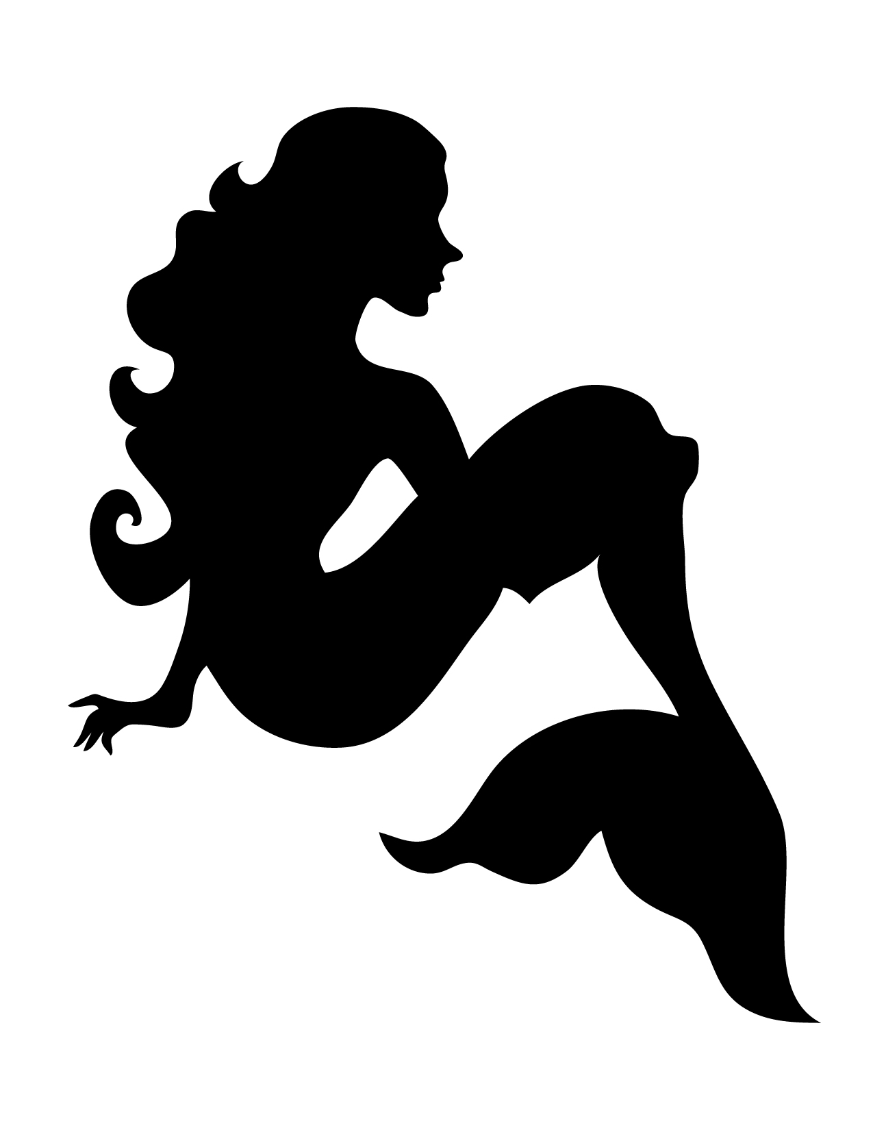1275x1650 Mermaid And Friends Clip Art And Paper Set Digital Clipart