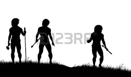 450x265 Caveman Clipart Silhouette