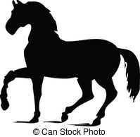199x194 Horse Silhouette Vector Clipart