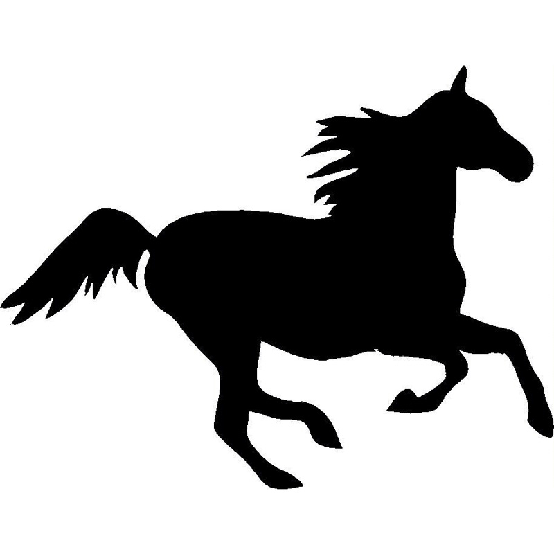 800x800 2015.2cm Running Horse Car Stickers Decals Personalized Fashion