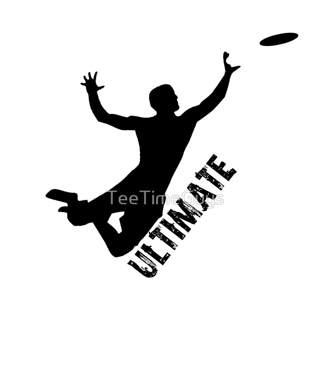 666x800 Ultimate Frisbee Silhouette Frisbee Jumping Catch Art Prints By